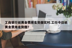 工商银行纸黄金费用走势图实时.工行今日纸黄金费用走势图？