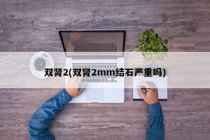 双肾2(双肾2mm结石严重吗)